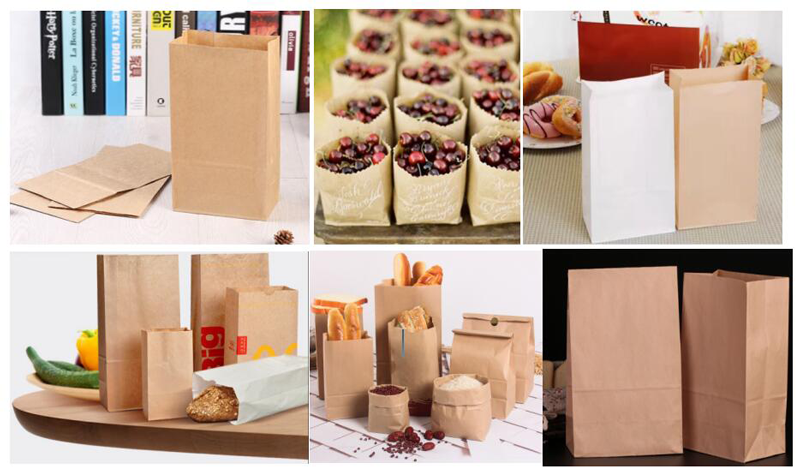 RZFD-190 roll feeding square bottom paper bag machine with4colors printing machine 3